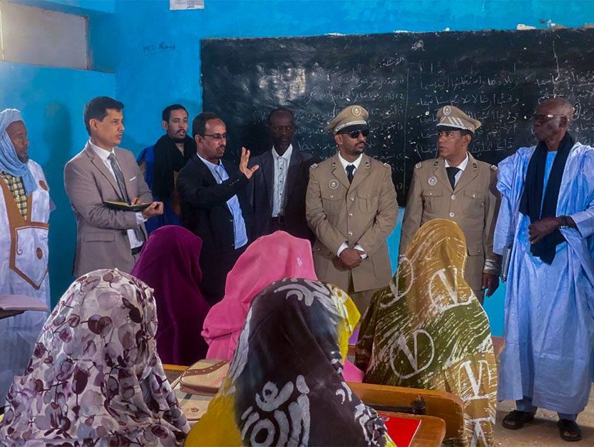 بعثة من المجلس الأعلى للتهذيب تؤدي زيارة ميدانية لبعض المؤسسات التعليمية في مدينة تجكجة